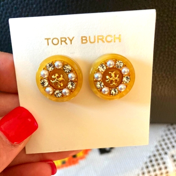 Tory Burch Jewelry - Tory Burch Button Earrings